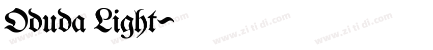 Oduda Light字体转换 Oduda Light字体转换